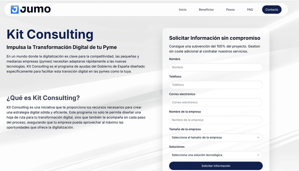 Kit Consulting para Empresas: Cómo JUMO Está Ayudando a las PYMES a Acceder a las Ayudas